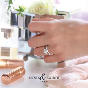 Brown and Newirth 'Beatrice' Vintage Style Engagement Ring