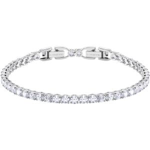Swarovski Tennis Round Deluxe Bracelet, White, Rhodium Plating 5409771