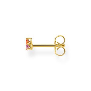 Thomas Sabo Single Earring - Colourful Three Stone in Gold H2138-488-7