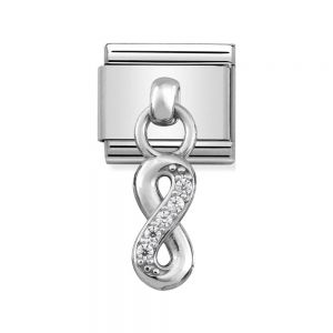 Nomination Classic Stainless Steel and 925 Silver Infinity Drop Charm 331800_10