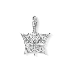 Thomas Sabo Charm Pendant - Star and Moon in Silver - 1852-051-14
