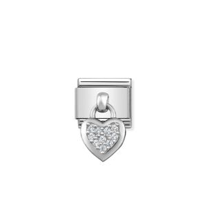 Nomination Classic Cubic Zirconia Heart Charm - 331800/01