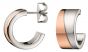 Calvin Klein Hook Stainless Steel and Rose Gold Plated Earrings KJ06PE200100