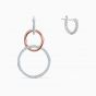 Swarovski Lifelong Heart Pierced Drop Earrings - White - Mixed Metal Plating - 5520652