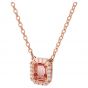 Swarovski Millenia Rose Gold Tone Plated Octagon Crystal Necklace 5614933