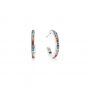 Coeur De Lion Silver Hoop Earrings - Multicolour 0139211517
