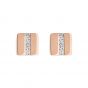 Coeur De Lion Pavé Crystal Rose Gold Earrings 0225211800