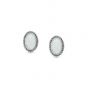 Nomination White Opal Silver Oval Stud Earrings 027800_022