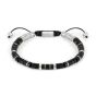 Nomination Instinct Style Bracelet in Steel with Stones - Black and Brown Jasper 027925_084