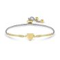 Nomination Milleluci Refined Bracelet Stainless Steel Gold and Zirconia - Heart. Item code 028018/022