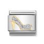 Nomination Classic 18k Gold and Silver Glitter Shoe Charm 030220_04
