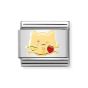 Nomination Nomination  Classic Enamel and 18k Gold Cat Kiss Charm 030272_45