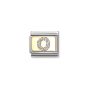 Nomination Classic Glitter Letter O Charm Gold with Enamel