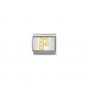 Nomination Gold and Zirconia Classic Letter Charm - P