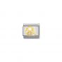 Nomination Gold and Zirconia Classic Letter Charm - Q