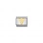 Nomination Gold and Zirconia Classic Letter Charm - V