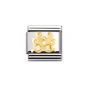 Nomination Classic Zodiac Charm - 18k Gold and Cubic Zirconia Gemini 030302_03