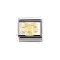 Nomination Classic Zodiac Charm - 18k Gold and Cubic Zirconia Libra 030302_07