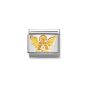 Nomination Classic Gold and Cubic Zirconia Angel Charm 030307_23