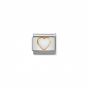Nomination Classic Stones Hearts Charm - 18k Gold White Opal 030501_07