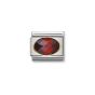 Nomination Classic Faceted Red Cubic Zirconia Charm - 18k Gold Setting 030601_005