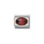 Nomination Classic Faceted Red Cubic Zirconia Charm - 18k Gold Setting 030601_005