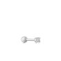 Ania Haie Sparkle Barbell Single Earring - Silver  - E035-05H