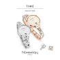 Nomination Paris Round Rose and Zirconia Glitter Silver Charm Watch