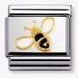 Nomination Classic Gold and Enamel Bee Charm