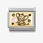 Nomination Classic Gold Pink Elephant Charm