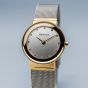 Bering Ladies Classic Polished Gold Watch - Medium 10126-001