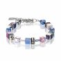 Coeur de Lion Multicoloured Blue/Rose Geocube Bracelet 2839300719