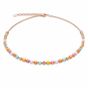 Coeur De Lion Tiger's Eye and Crystal Multicolour Pastel Necklace 4997101522