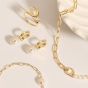 Ania Haie Gold Pearl Sparkle Chunky Chain Necklace - N043-05G