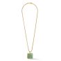 Coeur De Lion Necklace Amulet Spikes Square Aventurine Gold Green - 1200100516
