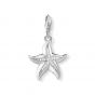 Thomas Sabo Charm Pendant - Silver and Zirconia Starfish 1528-051-14