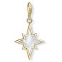 Thomas Sabo Charm Pendant, Gold Star with Mother of Pearl 1539-429-14