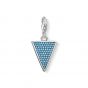 Thomas Sabo Charm Pendant - Turquoise Stones Triangle