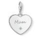 Thomas Sabo Charm Pendant, Silver Heart 'Mum' 1686-051-21