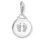 Thomas Sabo Charm Pendant, Baby Footprint Disc 1692