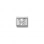 Nomination Silver and Zirconia 16 Charm 330304/17