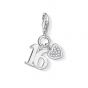 Thomas Sabo Silver Lucky Number 16 Charm 1358-051-14