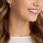 Swarovski Oxygen Pierced Earrings, Grey, Rose Gold Plating