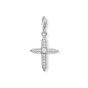 Thomas Sabo Charm Pendant - Silver and Zirconia Tapered Cross