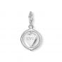 Thomas Sabo Charm Pendant - Pave Heart in Silver 1858-051-14