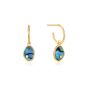 Ania Haie Tidal Abalone Mini Hoop Earrings - Gold