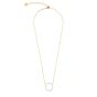 Coeur De Lion Sparkling Circle Necklace  - Gold - 2057101816