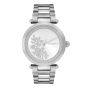 Olivia Burton Floral T-Bar White and Silver Bracelet Watch