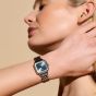 Olivia Burton Classic Grosvenor Blue and Silver Bracelet Watch - 24000083