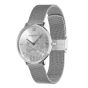 Olivia Burton Signature 35mm Floral Blooms Ultra Slim Silver Mesh Watch - 24000115